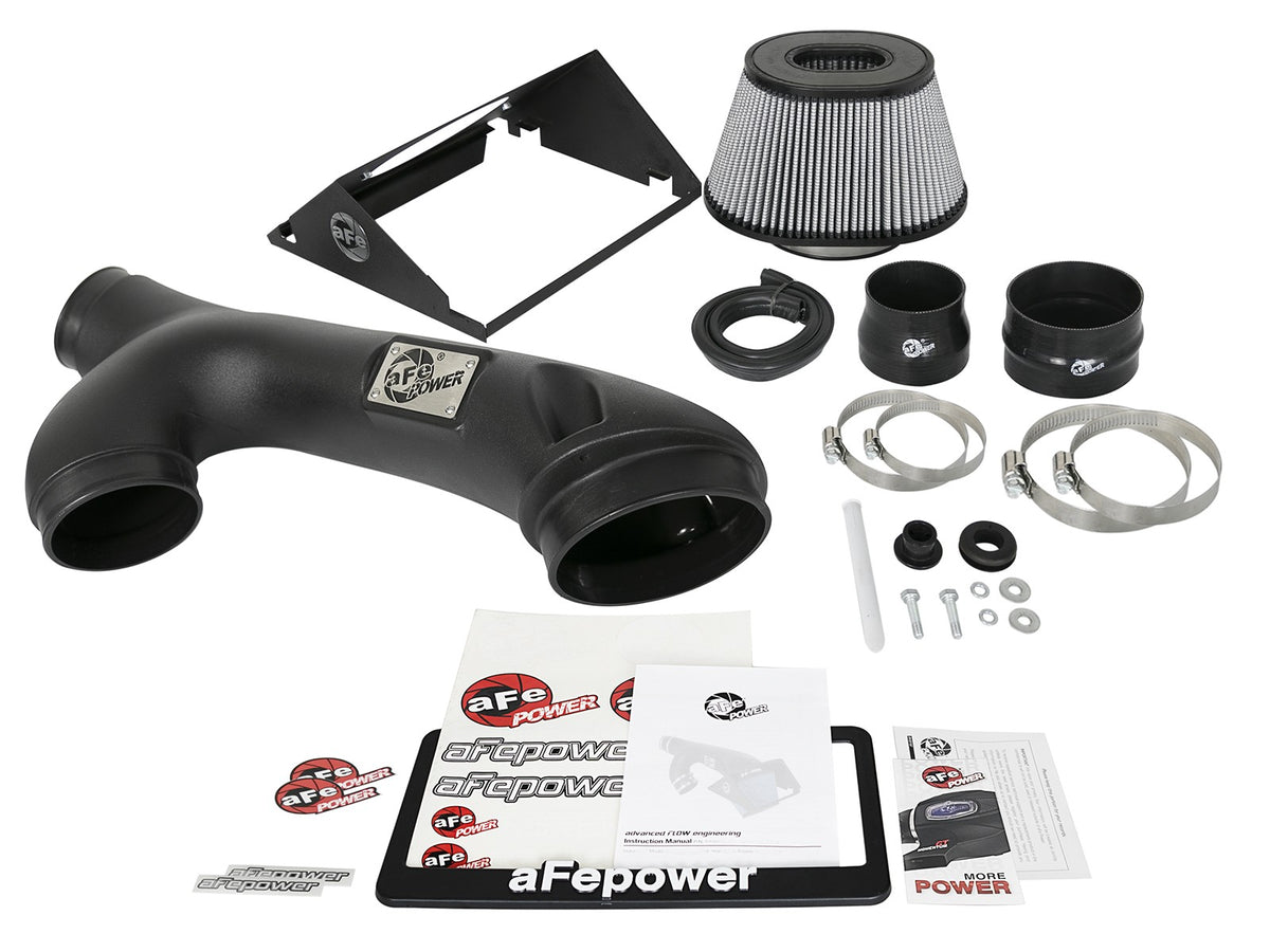 Rapid Induction Cold Air Intake System w/ Pro Dry S Filter Ford F-150/Raptor 17-20 V6-3.5L (tt)/Expedition 18-21 V6-3.5L (tt) aFe Power-6