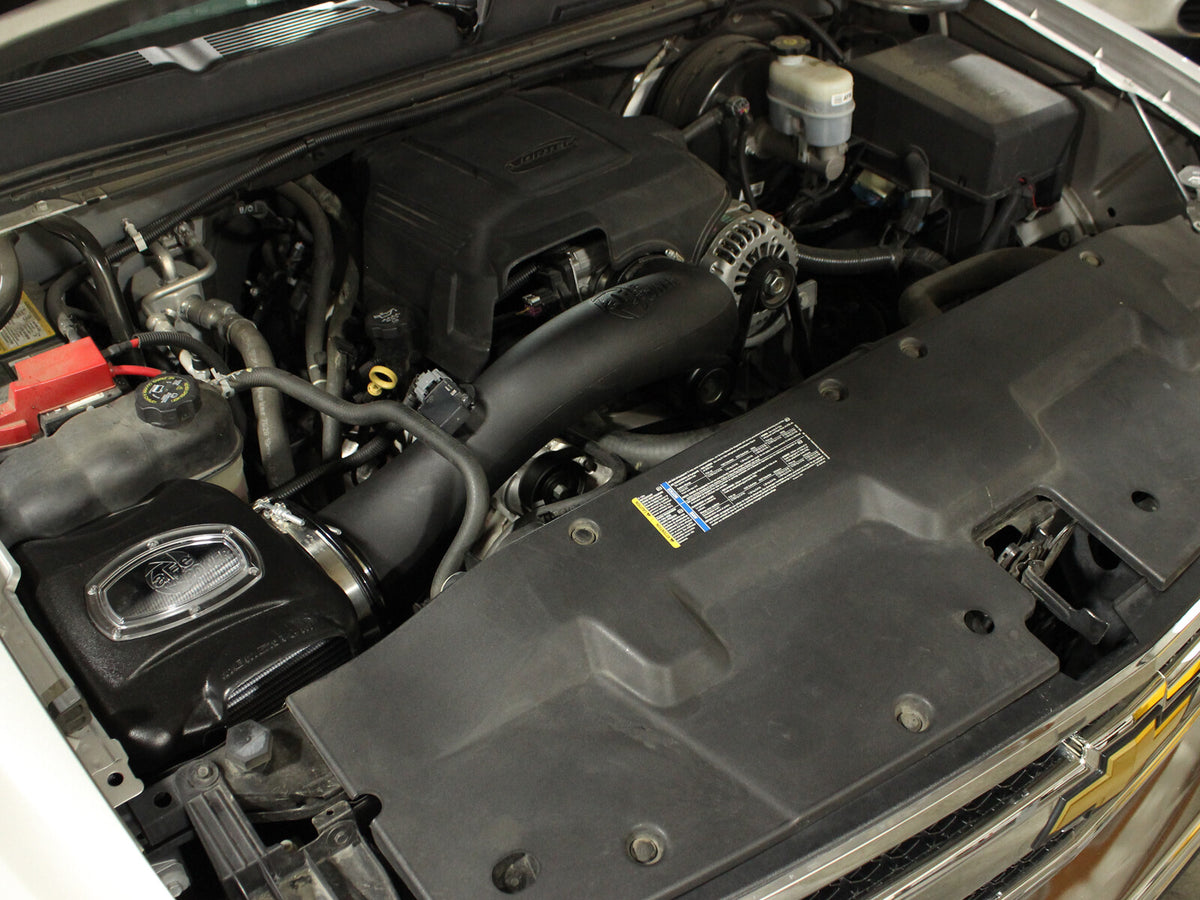 Momentum GT Cold Air Intake System w/ Pro Dry S Filter GM Silverado/Sierra 09-13 V8-4.8L/5.3L/6.2L (GMT900) aFe Power-5