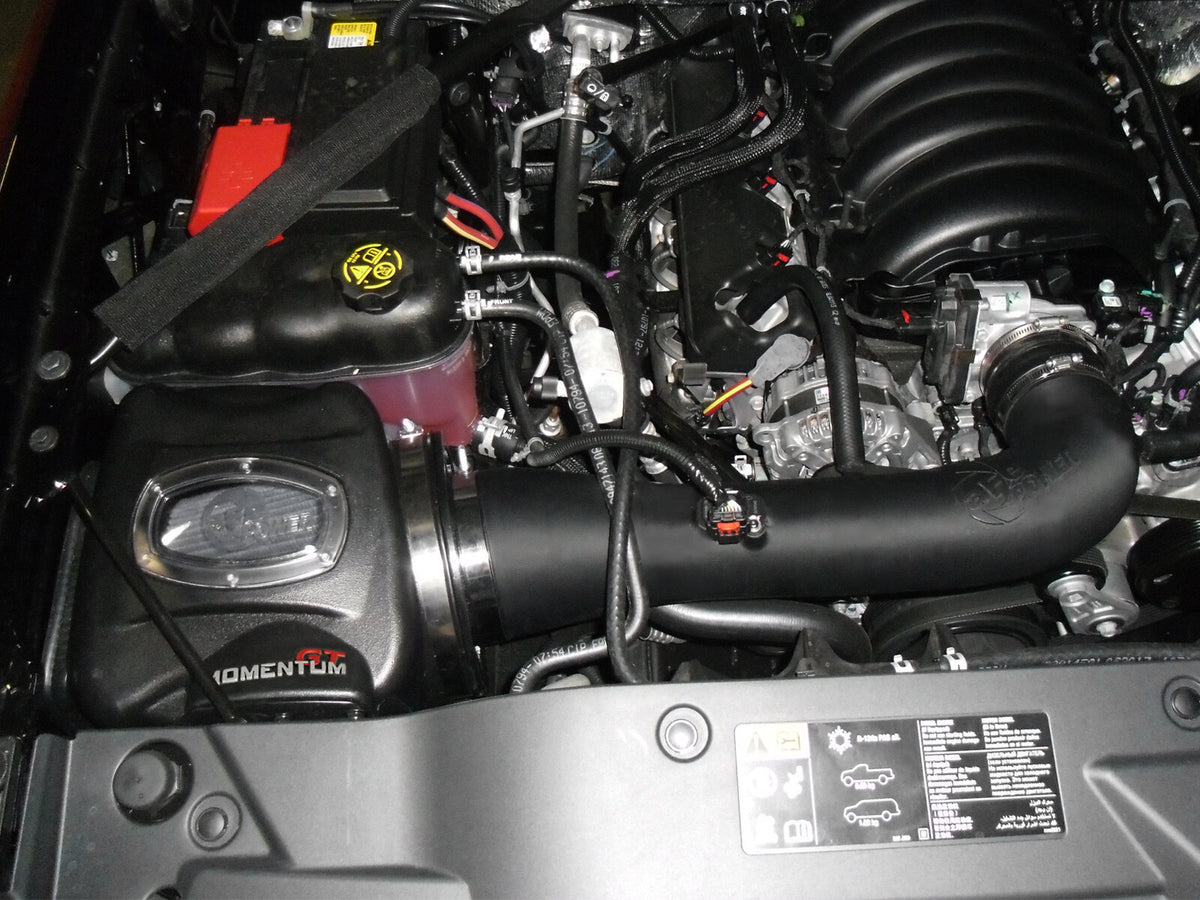 Momentum GT Cold Air Intake System w/ Pro Dry S Filter GM Silverado/Sierra 1500 14-18 / Silverado Ld/Sierra Limited 2019 V8-5.3/6.2L aFe Power-5