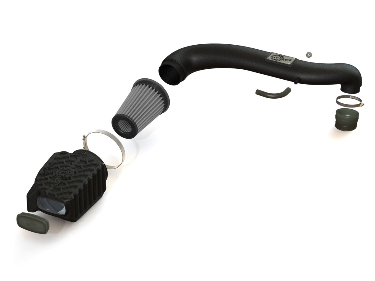Momentum GT Cold Air Intake System w/ Pro Dry S Filter Jeep Wrangler (TJ) 97-06 L6-4.0L aFe Power-2