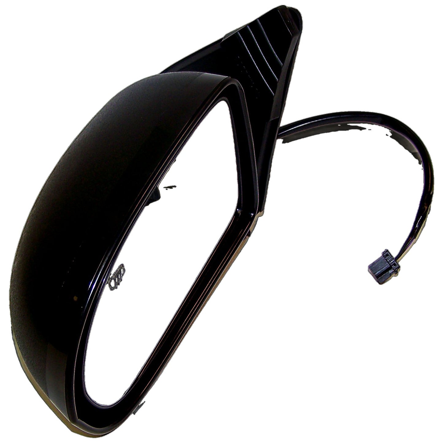 Left Power, Heated, Manual Folding Mirror for 07-15 Jeep MK Compass, Black Crown Automotive-2