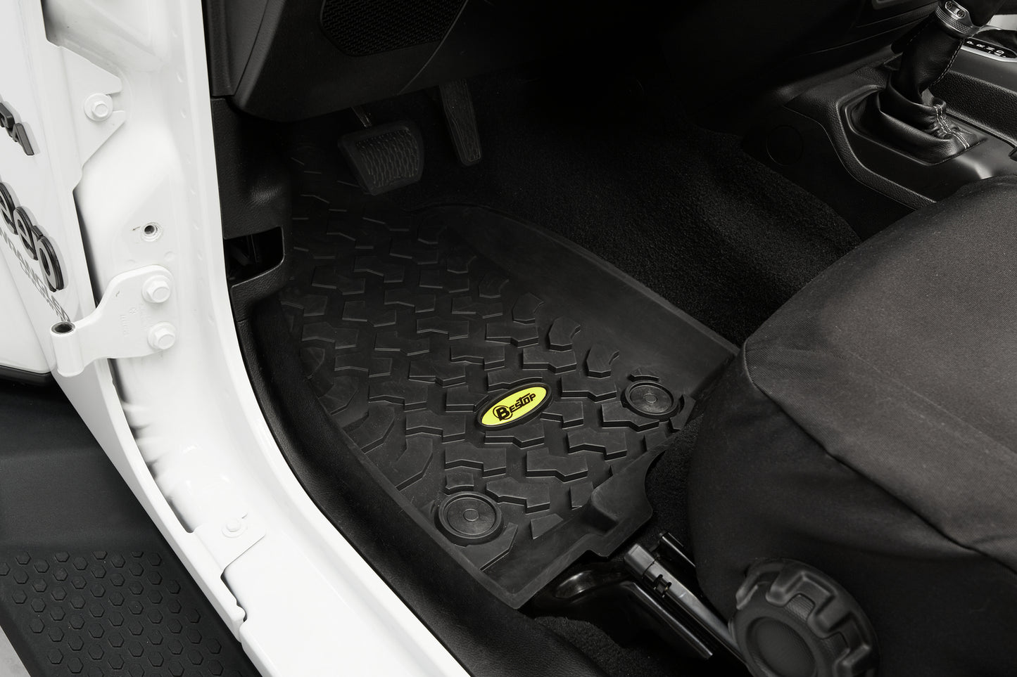 Floor Mats Jeep '20-26 Gladiator '18-26 Wrangler JL Front Black Bestop-1