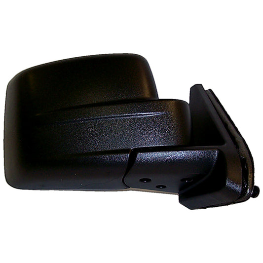 Black ; Right Manual, Manual Folding Mirror for 2007-2014 Jeep MK Patriot Crown Automotive-1