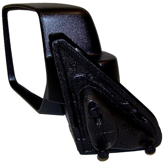 Black ; Left Manual, Manual Folding Mirror for 2007-2014 Jeep MK Patriot Crown Automotive-1