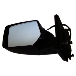 Black ; Left Power, Manual Folding Mirror for 2007-2010 Jeep MK Patriot Crown Automotive-2