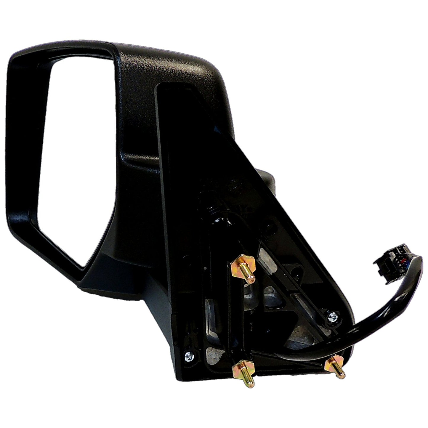 Black ; Left Power, Heated, Manual Folding Mirror for 2011-2015 Jeep MK Patriot Crown Automotive-2