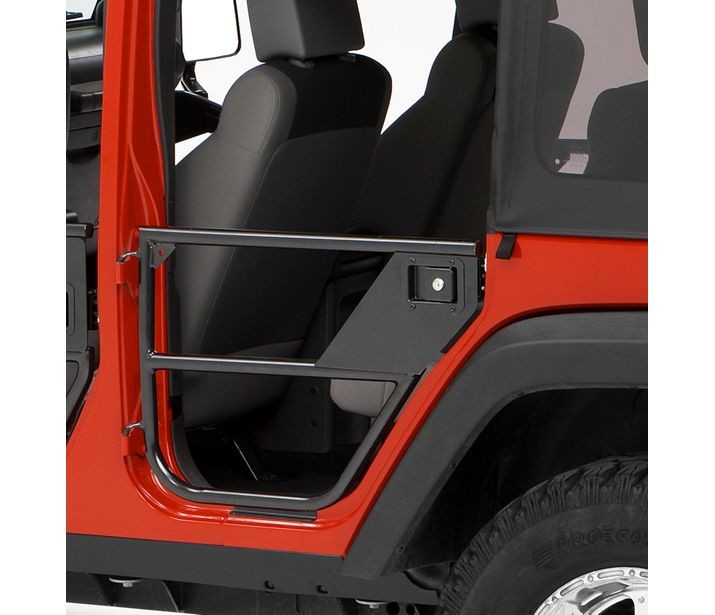 Bestop Jeep Tube Doors HighRock 4x4 Element Doors For Jeep 2007-2018 Wrangler JK Matte Black Bestop