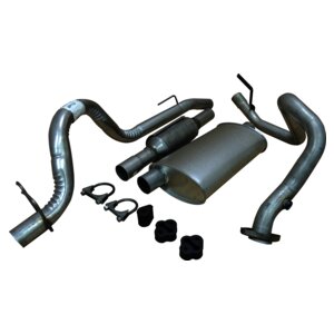 Exhaust Kit for 1993-1995 Jeep YJ Wrangler w/ 2.5L Engine Crown Automotive-1