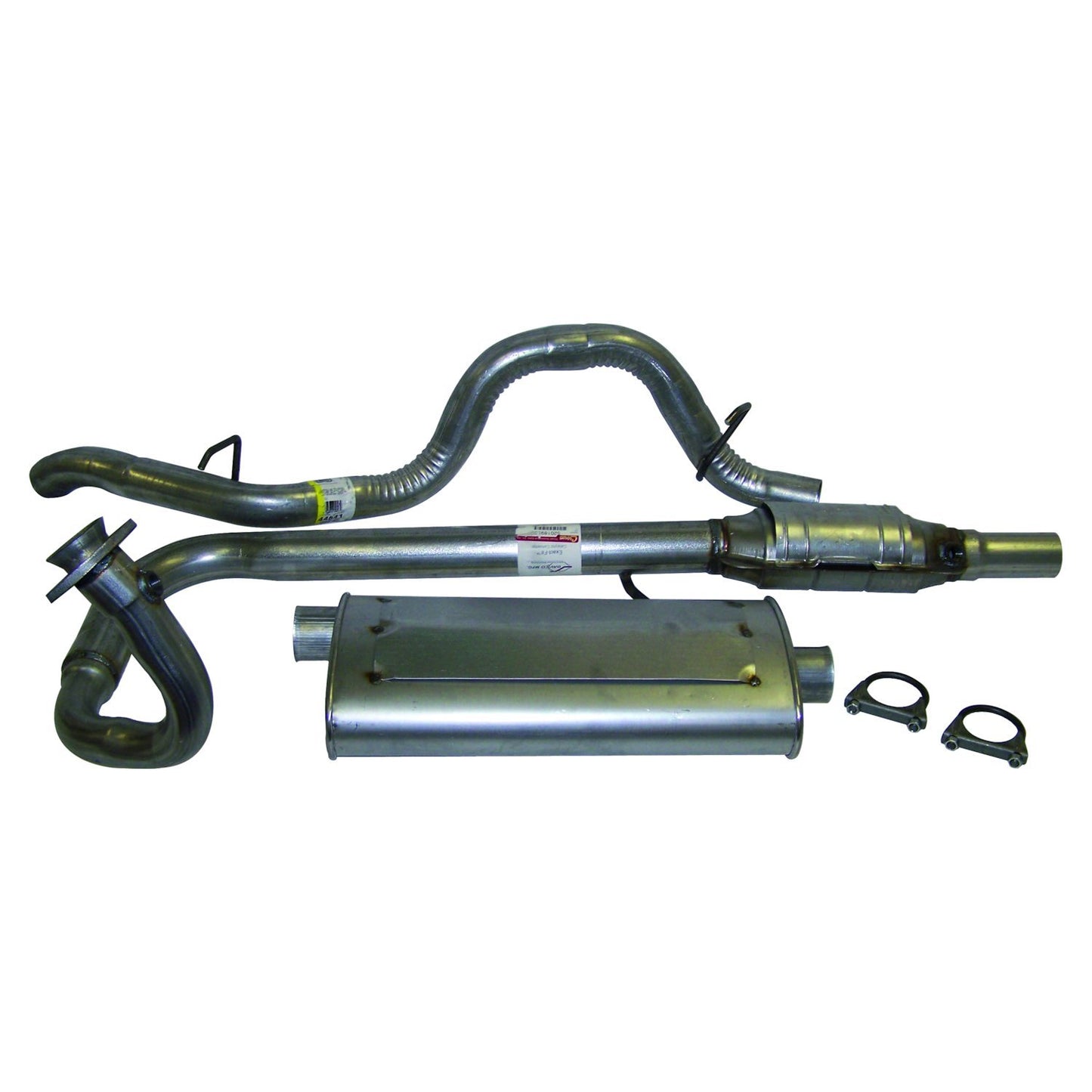 Exhaust Kit for Select 97-00 TJ Jeep Wrangler w/ 2.5L Engine Crown Automotive