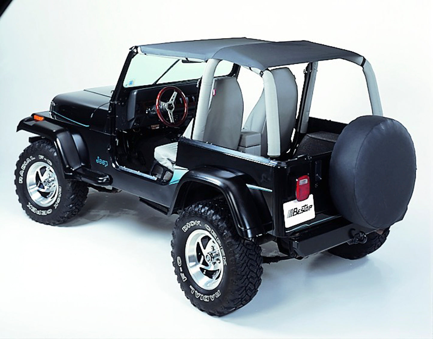 Bestop Strapless Extended Safari Style Bikini Top For Jeep 1992-1995 Wrangler YJ Bestop