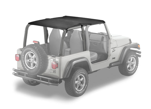 Strapless Extended Safari Style Bikini Top For Jeep 1997-2002 Wrangler TJ Bestop-1