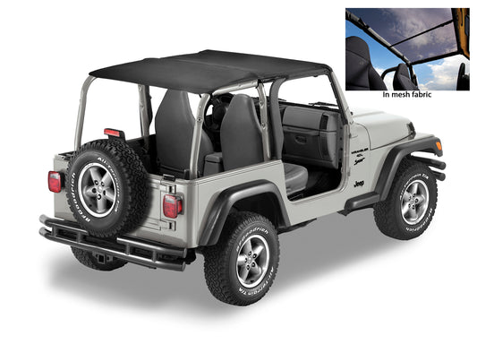 Jeep Bikini Top Header Safari Bikini Tops For Jeep 2003-2006 Wrangler TJ Bestop-1