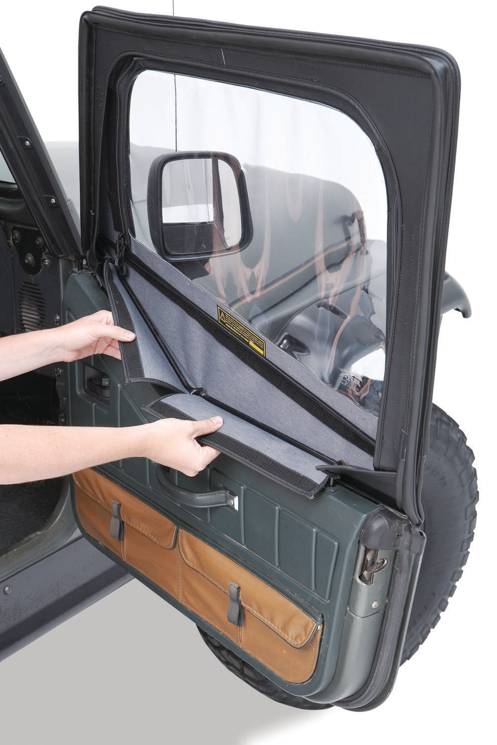 Jeep Fabric Door Skins For Jeep 1988-1995 Wrangler YJ air Bestop-3