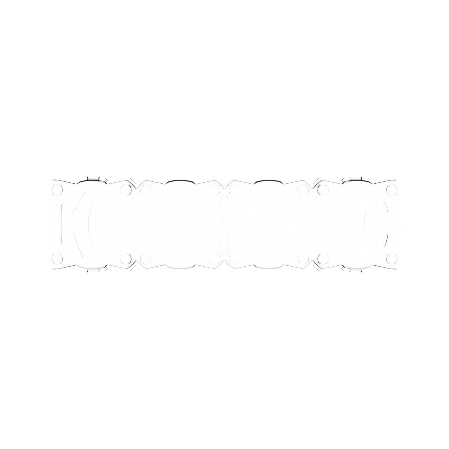 Head Light Cover Shield Flex Era Bar 10 Inch Each KC Hilites-29