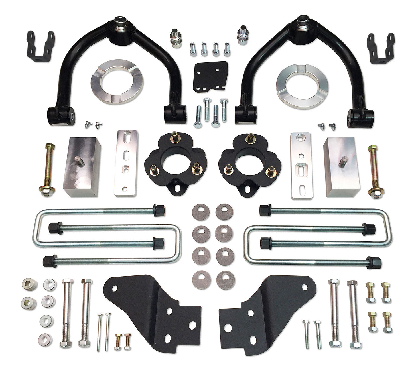 4 Inch Uniball Lift Kit 17-Up Nissan Titan 4x4 non XD Model w/ Rear Shock Extension Brackets Tuff Country