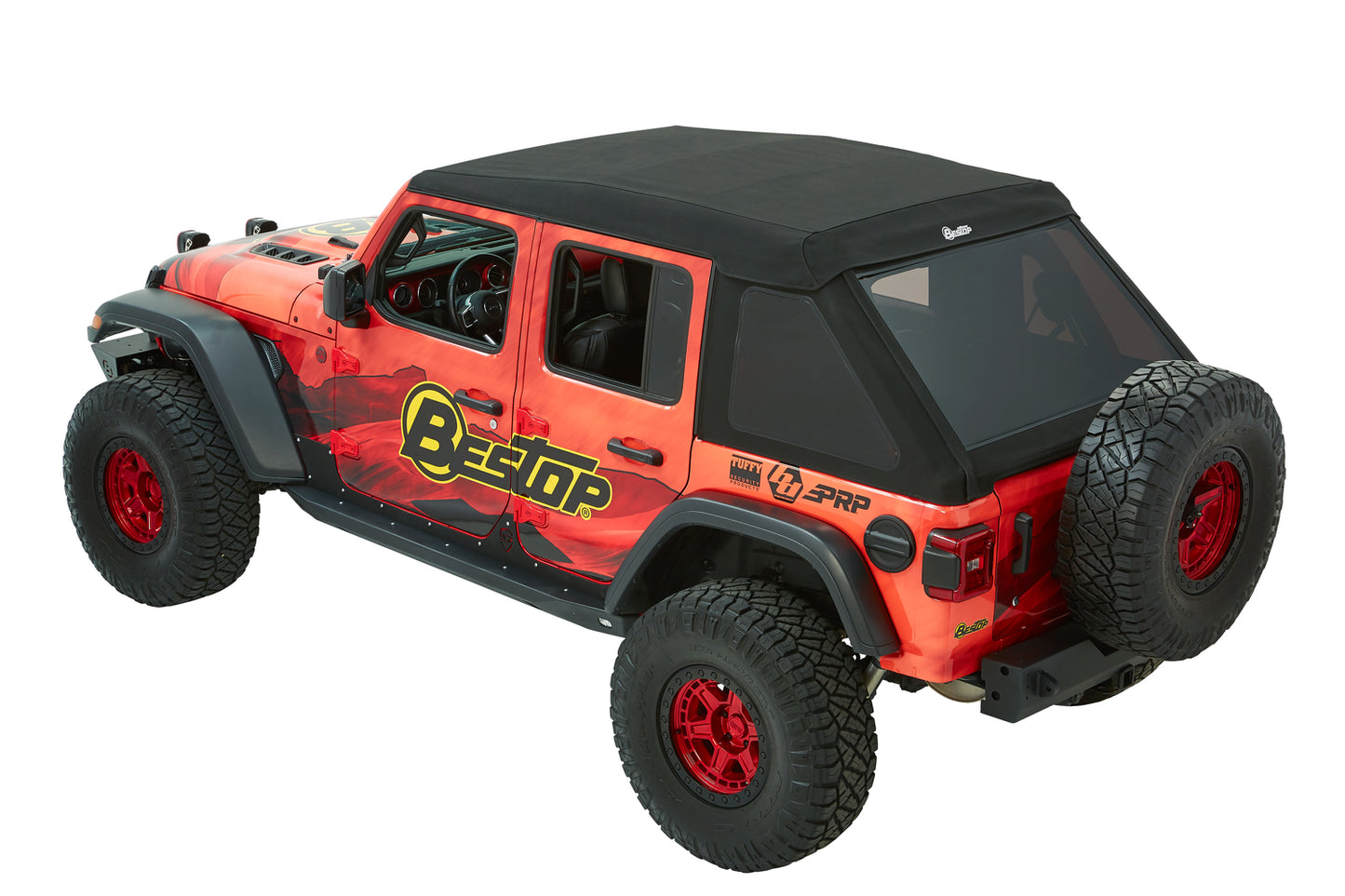 Trektop Ultra Jeep '18-26 Wrangler JL 4-Door Premium Black Twill Bestop-9