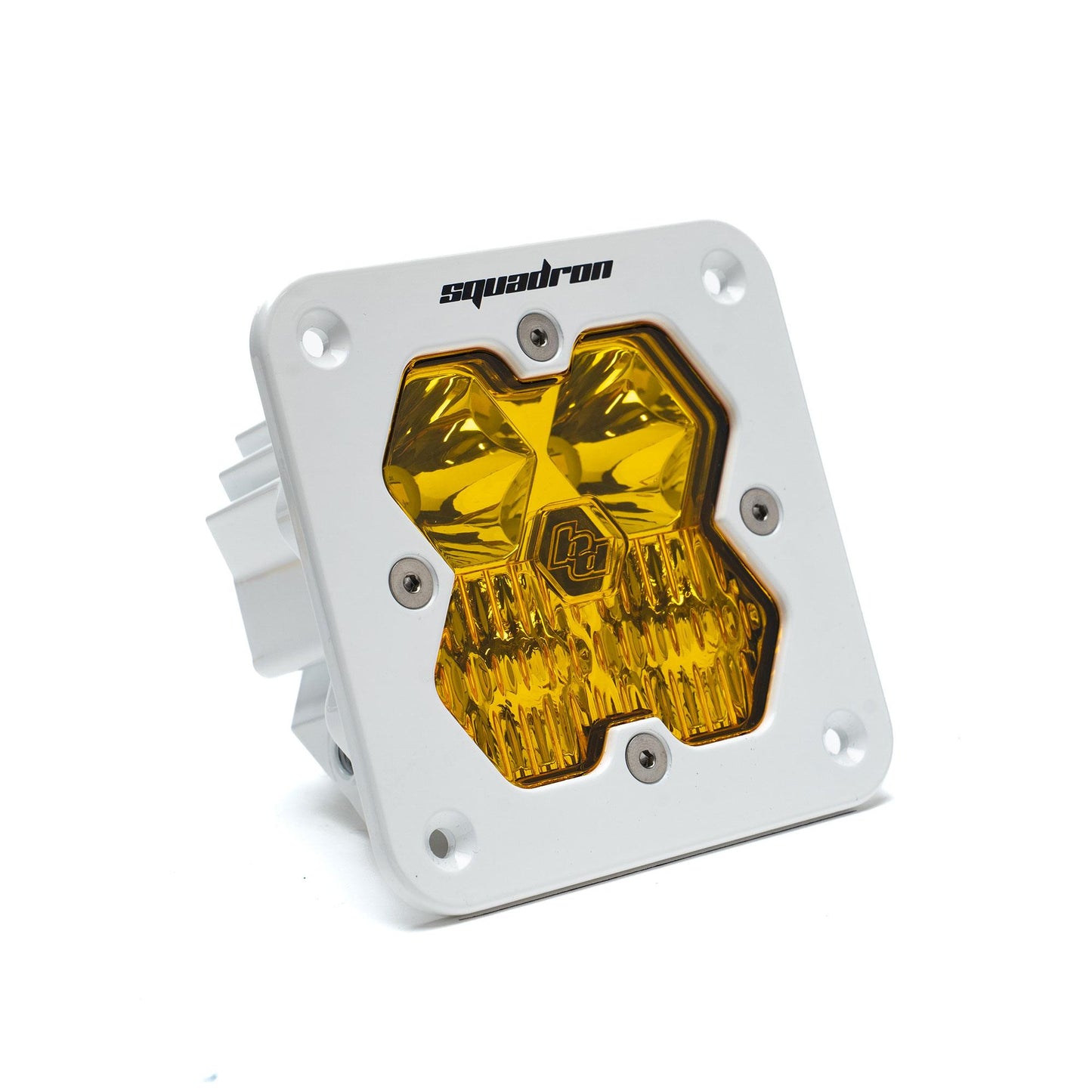 Squadron 2.0 Sport White Flush Mount LED Auxiliary Light Pod Universal Amber Baja Designs-1