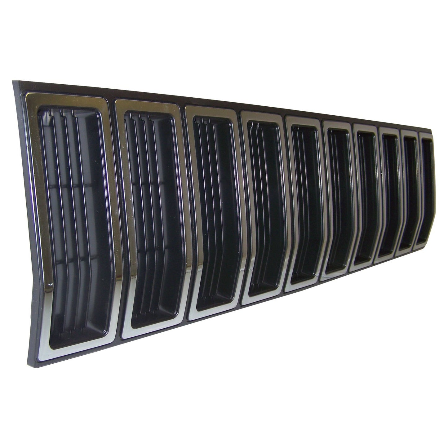 Black & Silver Grille for Select 1984-1987 Jeep XJ Cherokee, MJ Comanche Crown Automotive