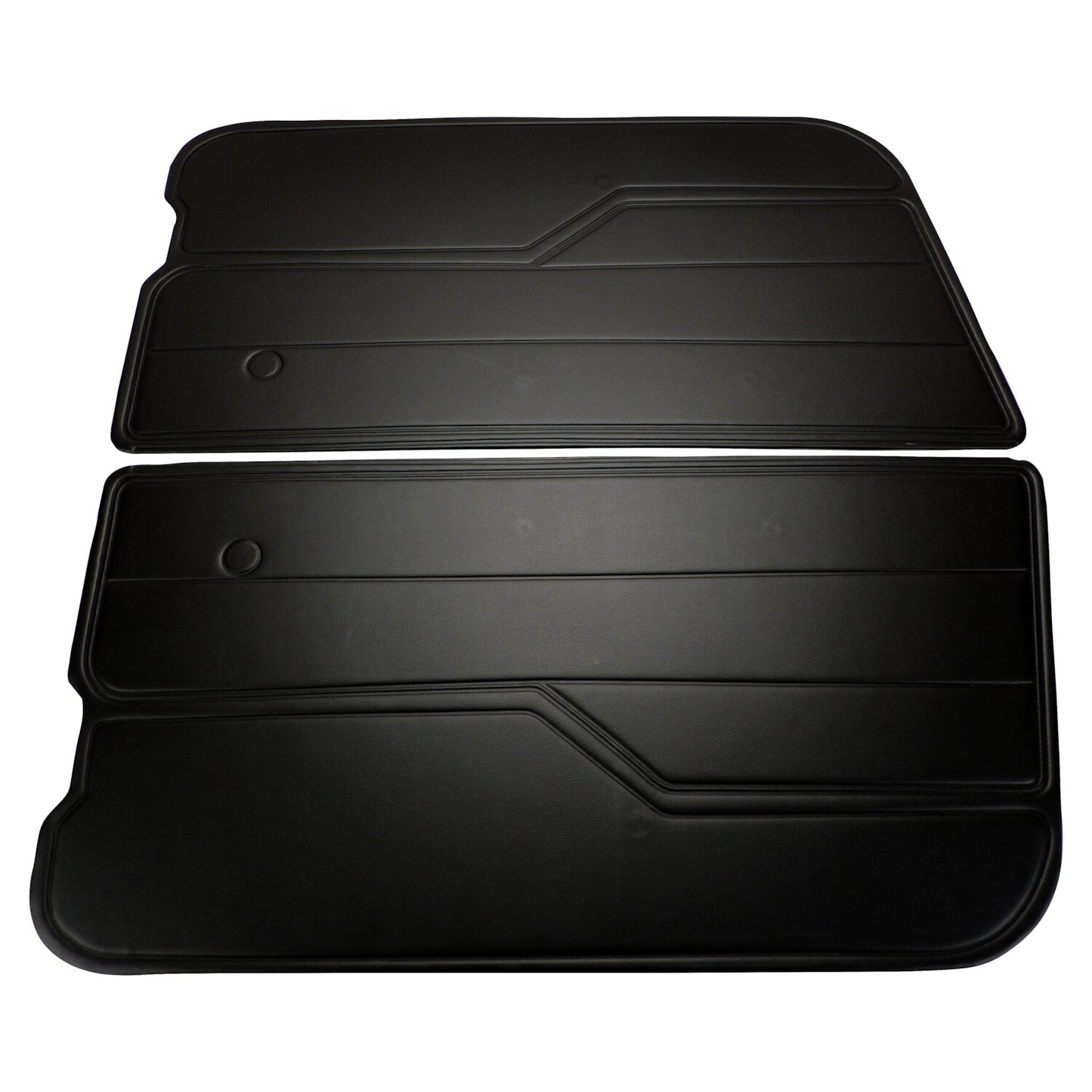 Black Door Panel Set for 1982-1995 CJ-7, CJ-8, & YJ Wrangler w/ Full Steel Doors Crown Automotive