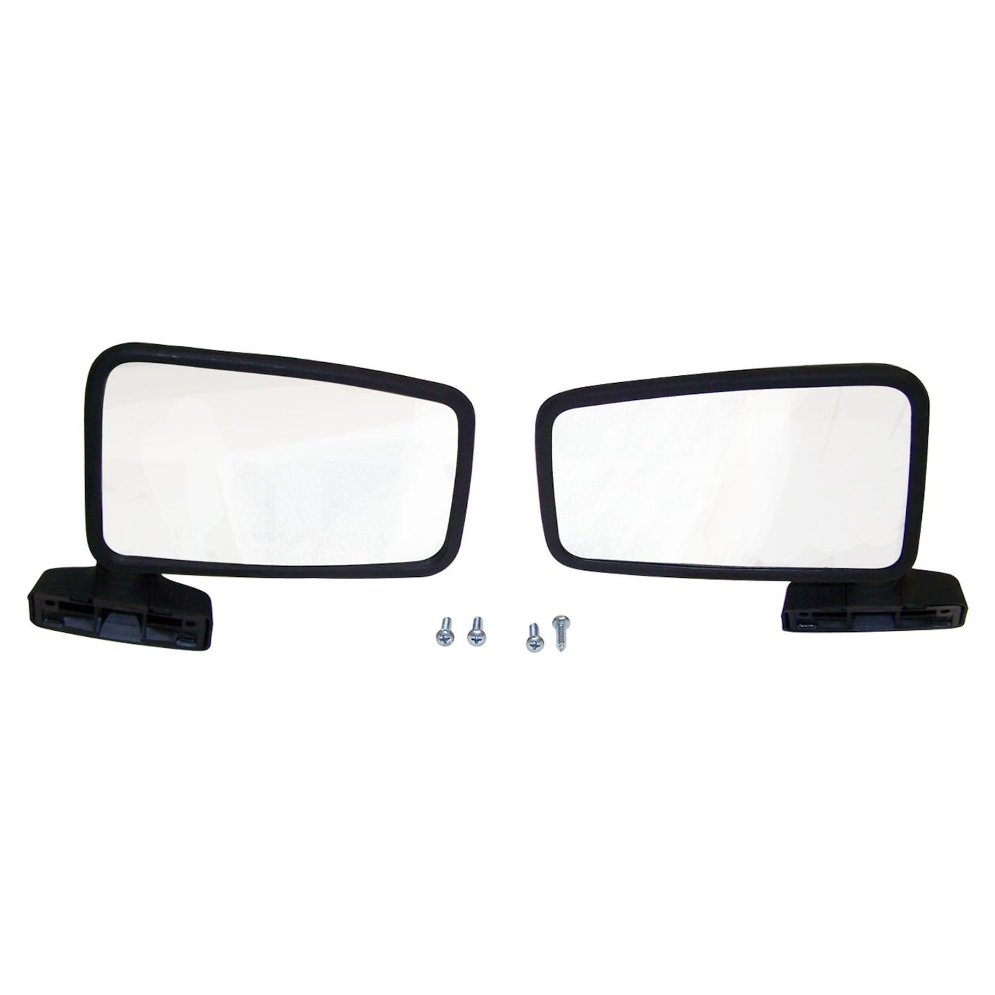 Mirror Set for Jeep 87-93 YJ w/ Full Hard Doors & 87-90 XJ, MJ w/o Remote Mirror Crown Automotive