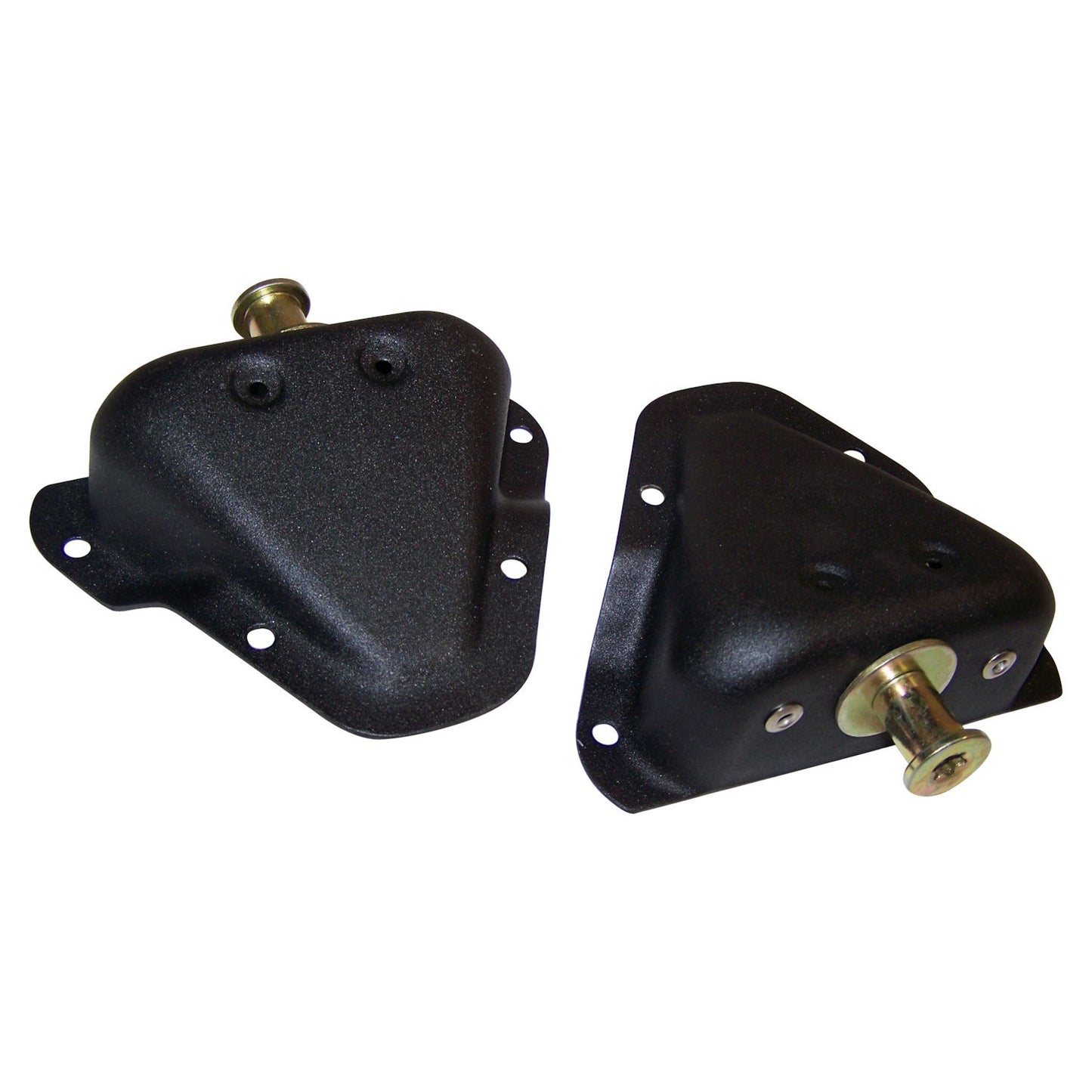 Door Striker Set for Jeep 81-86 CJ-7, CJ-8 w/ Paddle Style Handles, YJ Wrangler Crown Automotive