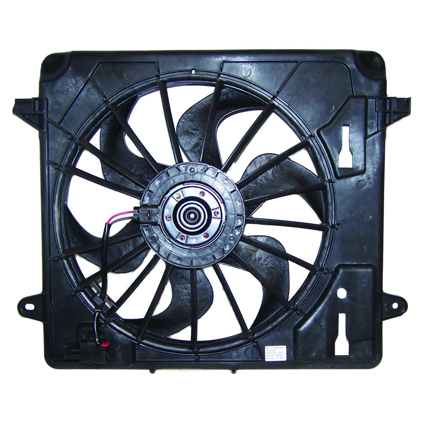 Cooling Fan Assy. for 2007-2011 Jeep JK Wrangler w/ 3.8L or 2.8L Diesel Engine Crown Automotive