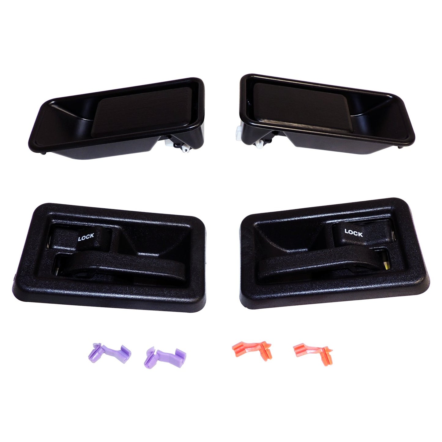 Interior & Exterior Door Handle Kit for 87-06 Jeep YJ, TJ Wrangler w/ Half Doors Crown Automotive