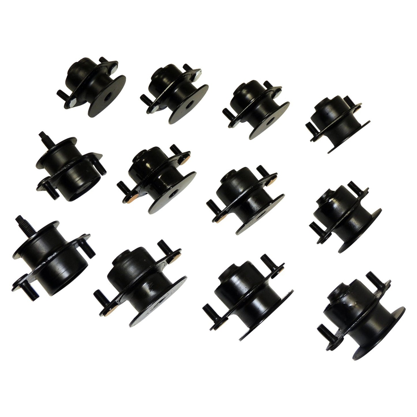 Body Mount Kit for 07/18 Jeep JK Wrangler 4 Door w/ 4WD, Includes 12 Body Mounts Crown Automotive