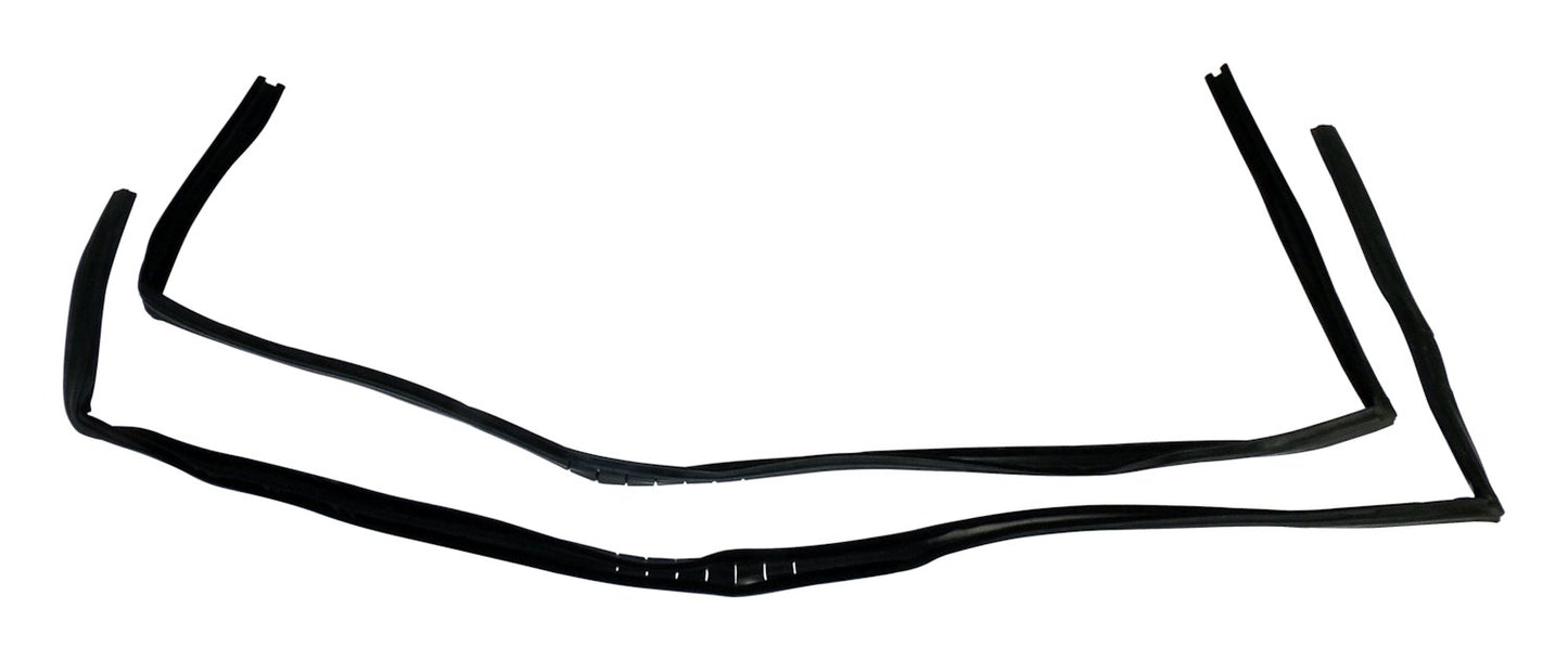 Door Glass Seal Kit for 1997-2006 Jeep TJ Wrangler w/ Full Steel Doors Crown Automotive