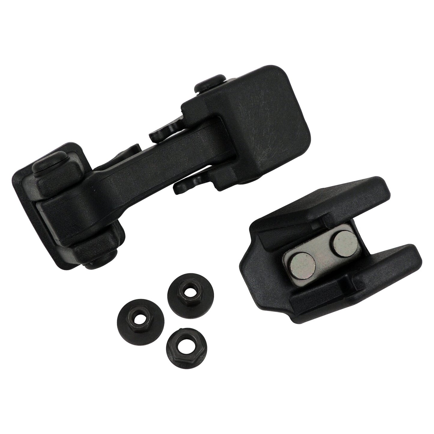 Hood Catch Kit for Jeep 07-18 JK Wrangler, Incl. 1 Hood Catch and 1 Bracket Crown Automotive