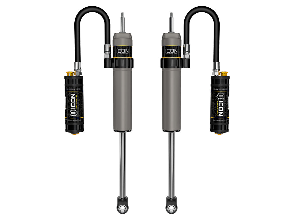 2022-2025 Toyota Tundra 0-1.5 Inch Lift 2023-2025 Sequoia 0-4 Inch Lift Rear V.S. 2.5 Aluminum Series Shock Absorbers Remote Reservoir W/ CDCV Pair ICON Vehicle Dynamics