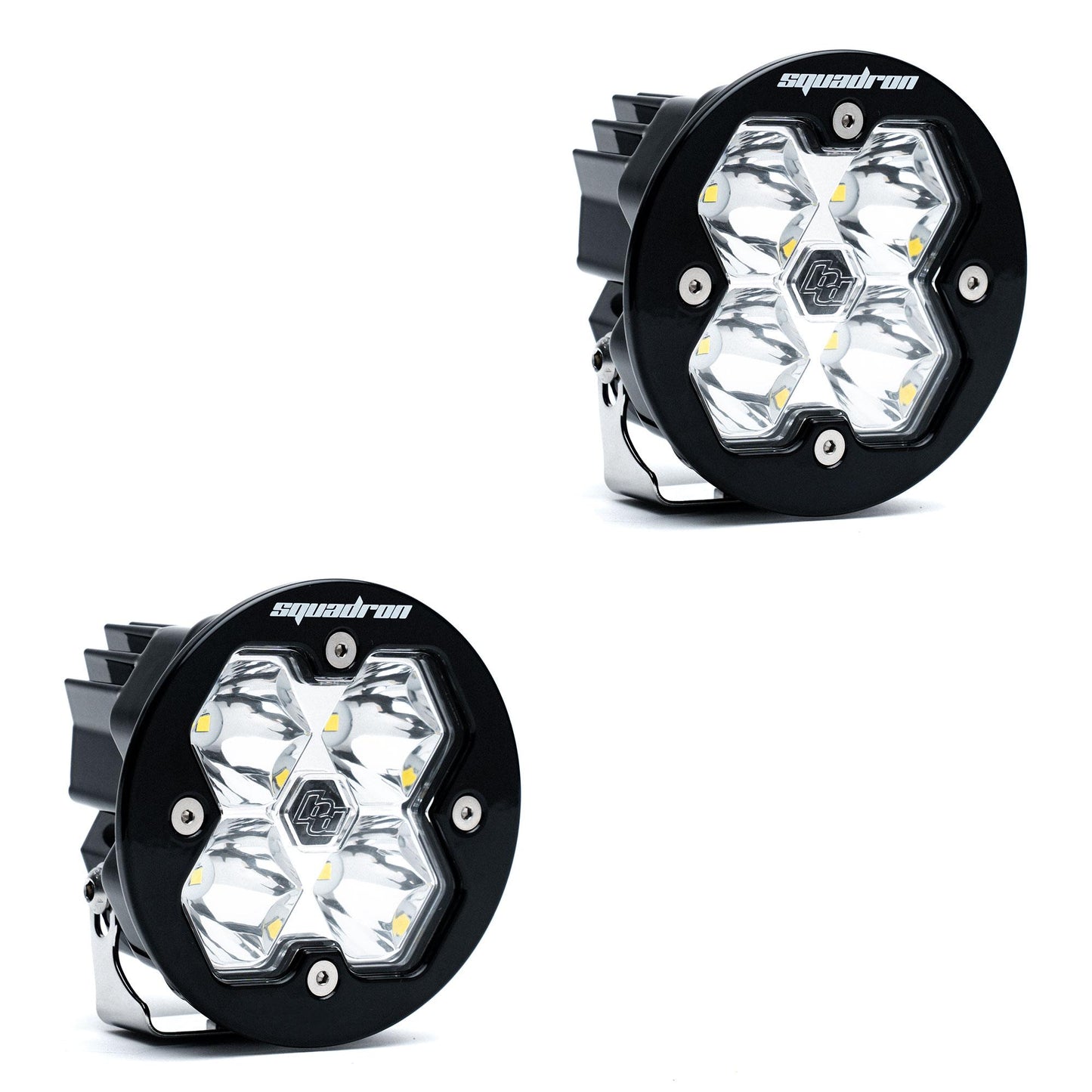 Squadron-R 2.0 Sport Black LED Auxiliary Light Pod Pair (No Harness) Universal Clear Baja Designs-2