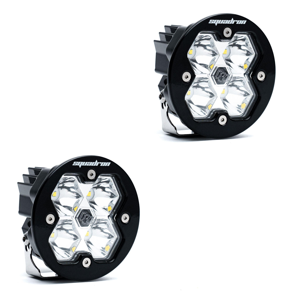 Squadron-R 2.0 Sport Black LED Auxiliary Light Pod Pair (No Harness) Universal Clear Baja Designs-2
