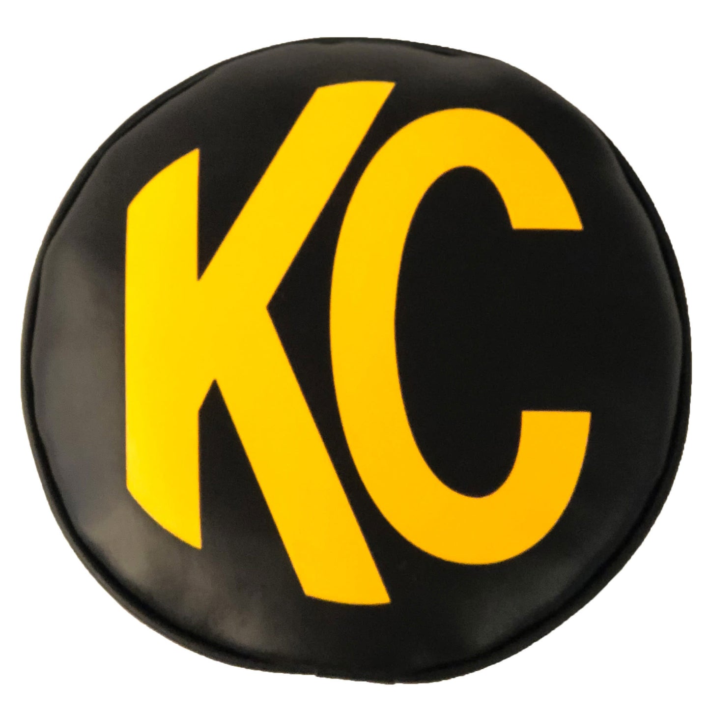 Head Light Cover 8 Inch KC Vinyl Black/Yellow Pair KC Hilites