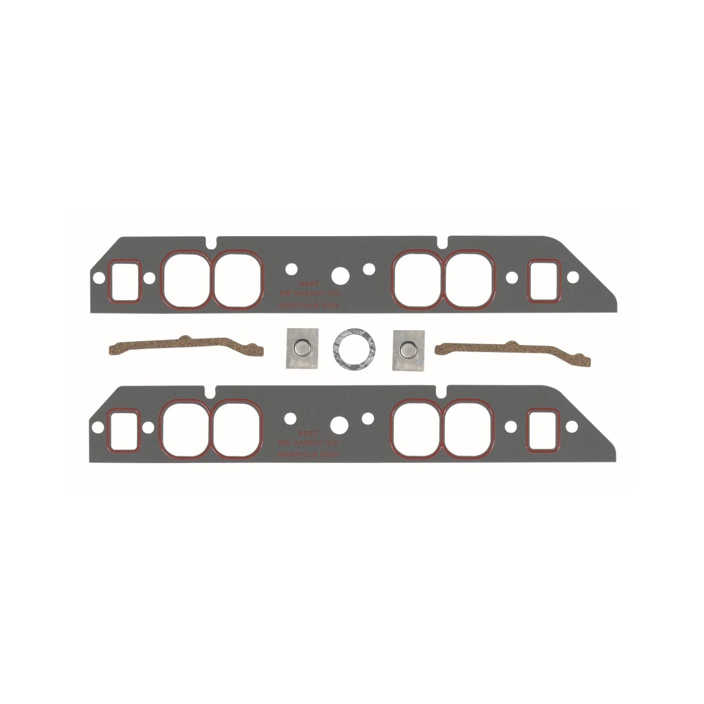 Ultra-Seal Intake Manifold Gaskets Fits 1965-1990 Chevrolet 396-454 Mark IV Big Block with Oval Port Heads Mr Gasket