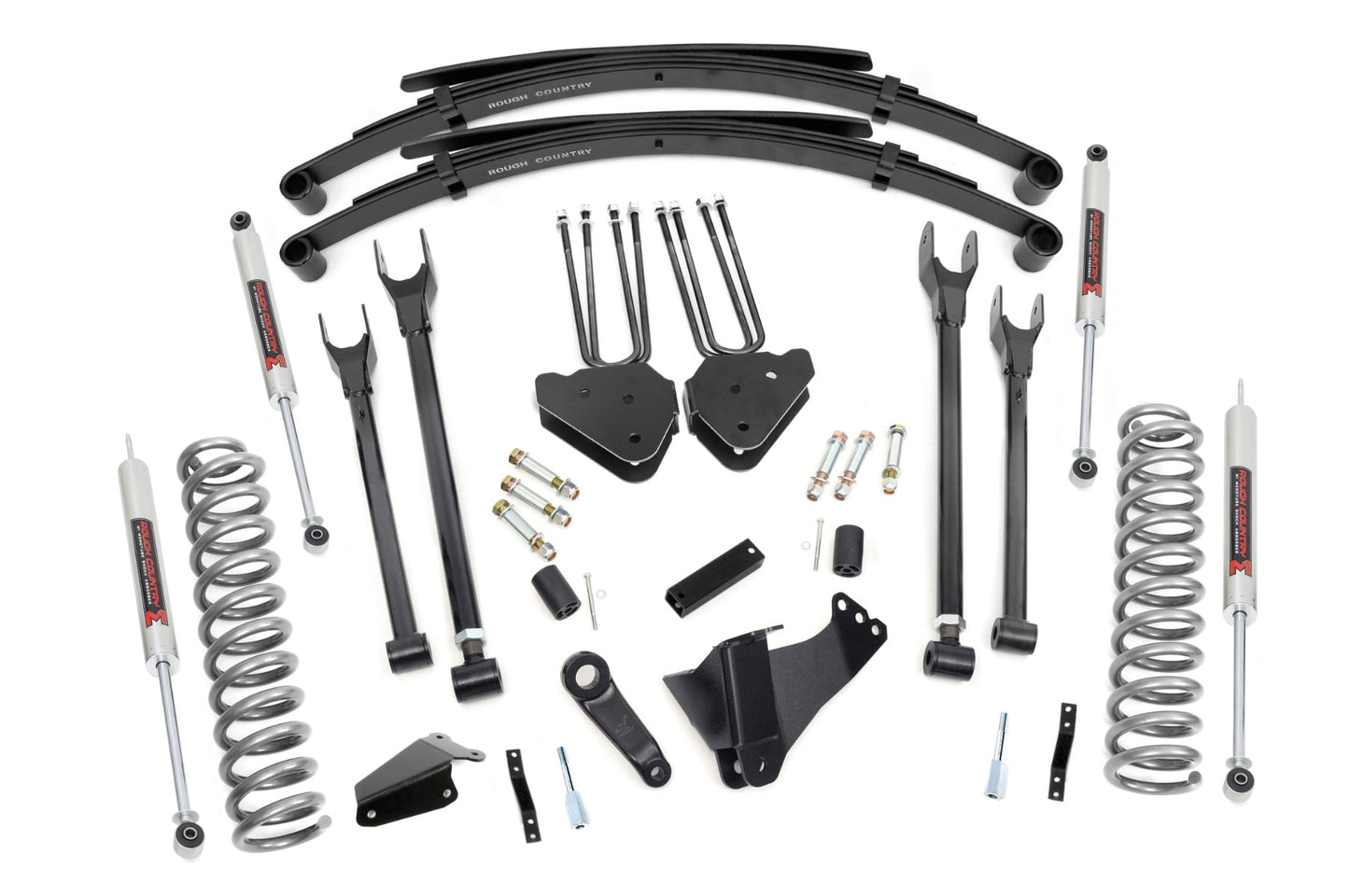 6 Inch Lift Kit Gas 4 Link M1 Leaf Springs Ford F-250/F-350 Super Duty (05-07) Rough Country