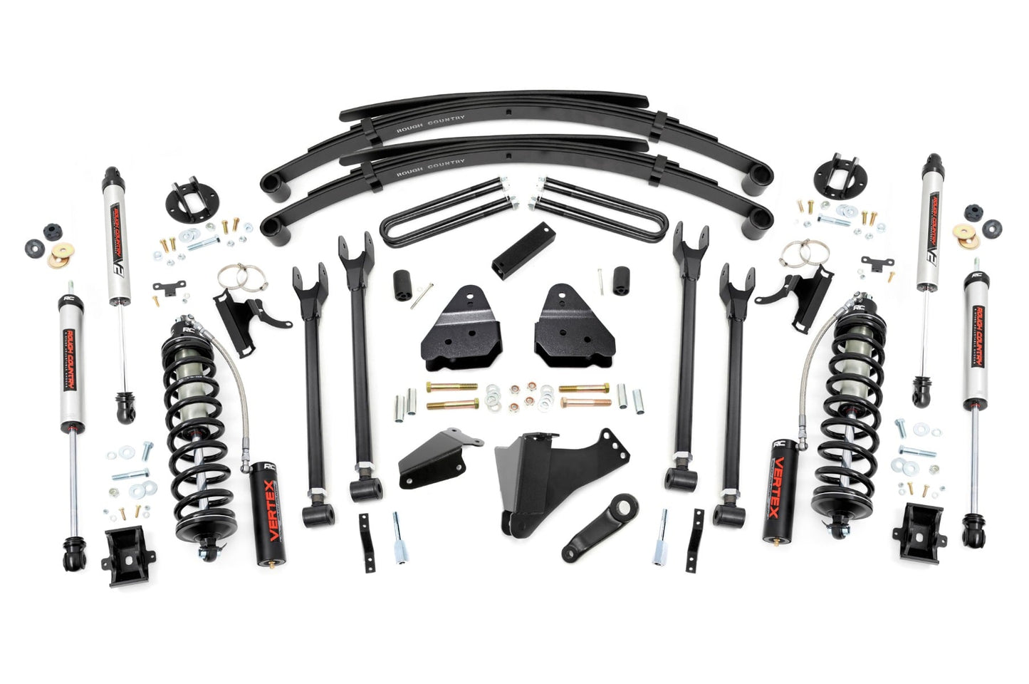 6 Inch Lift Kit Gas 4 Link RR Spring C/O V2 Ford F-250/F-350 Super Duty (05-07) Rough Country