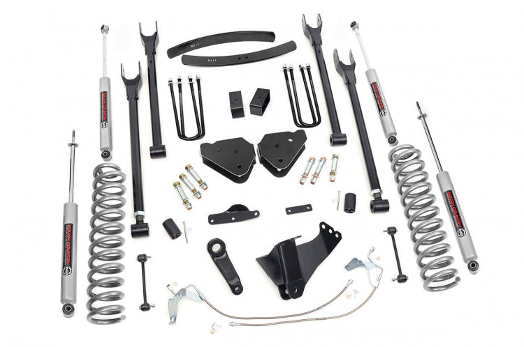 Rough Country 6 Inch Ford 4-Link Suspension Lift Kit 02-10 F-250/F-350 Super Duty Rough Country