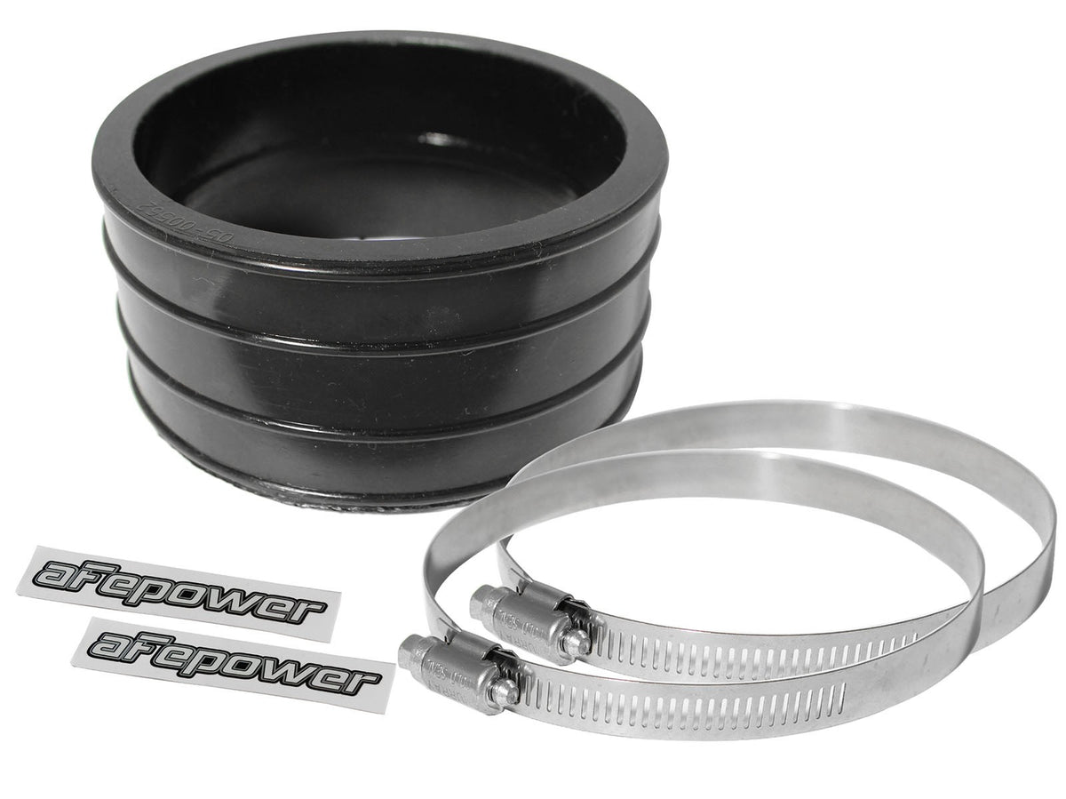 Magnum Force Cold Air Intake System Spare Parts Kit (4-3/8 Inch ID to 4-1/8 Inch ID x 2-1/4 Inch L) Straight Reducing Coupler - Black aFe Power