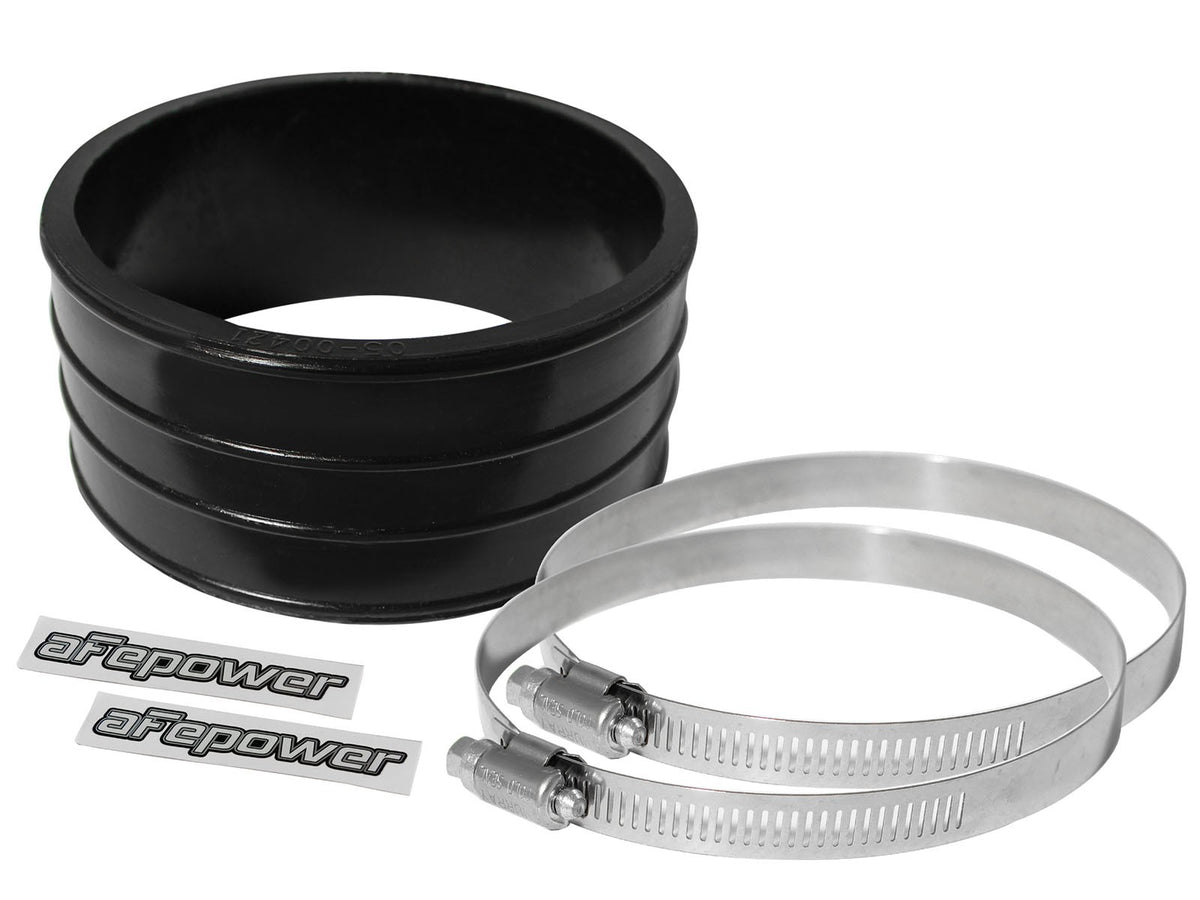 Magnum Force Cold Air Intake System Spare Parts Kit (4 Inch ID x 2 Inch L) Straight Coupler Polyurethane Black aFe Power