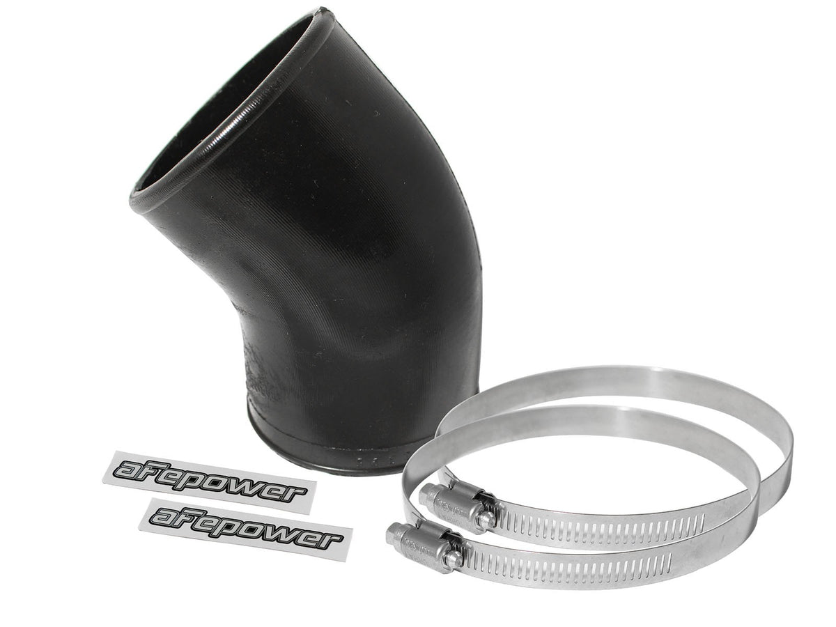 Magnum Force Cold Air Intake System Spare Parts Kit (3 Inch ID to 2-3/4 Inch ID x 45 Deg.) Elbow Reducing Coupler - Black aFe Power