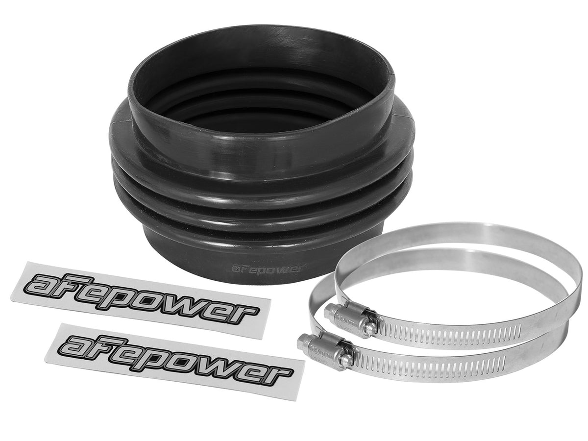 Magnum Force Cold Air Intake System Spare Parts Kit (5 Inch ID x 3 Inch L) Straight Coupler w/Bellows Black aFe Power