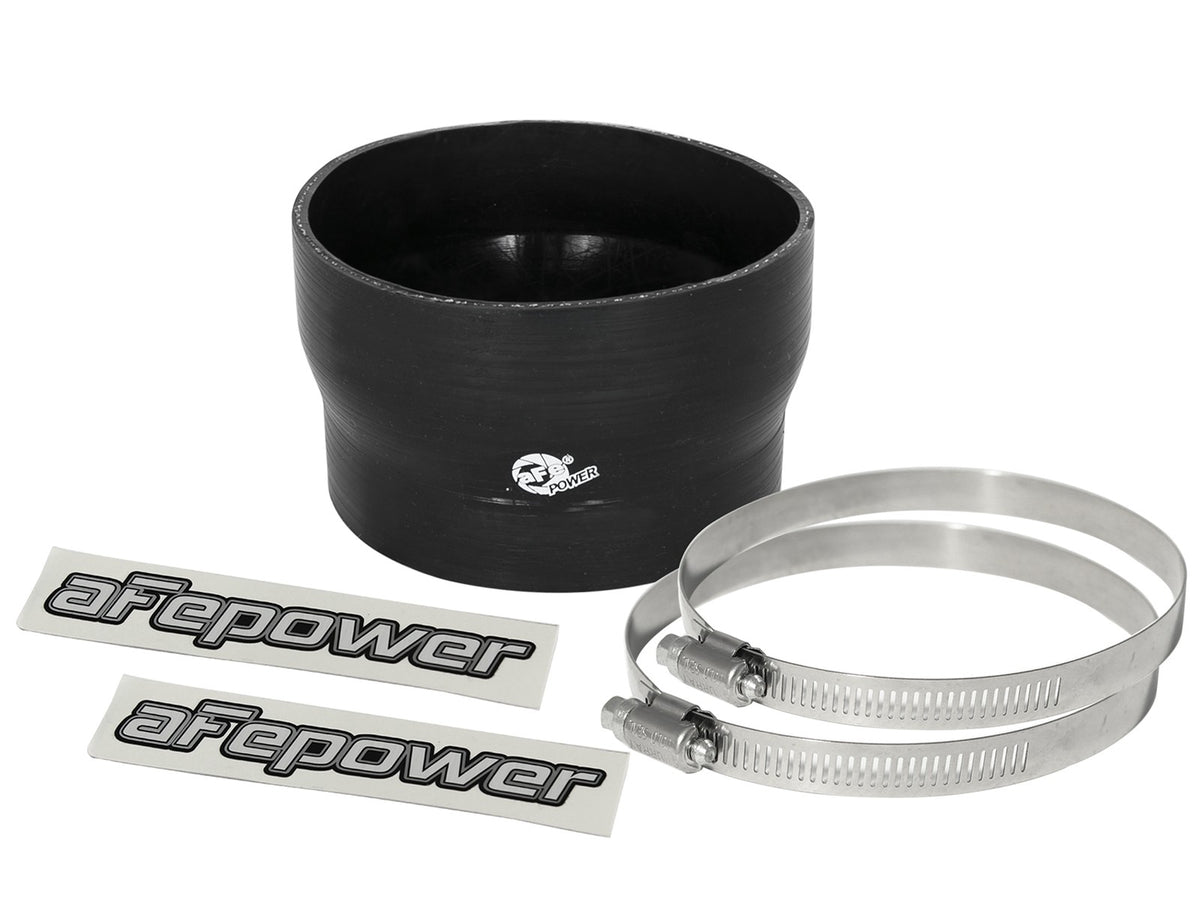 Magnum Force Cold Air Intake System Spare Parts Kit (3-7/8 Inch ID to 3-1/2 Inch) ID x 2-1/2 Inch L Straight Reducing Coupler - Black aFe Power