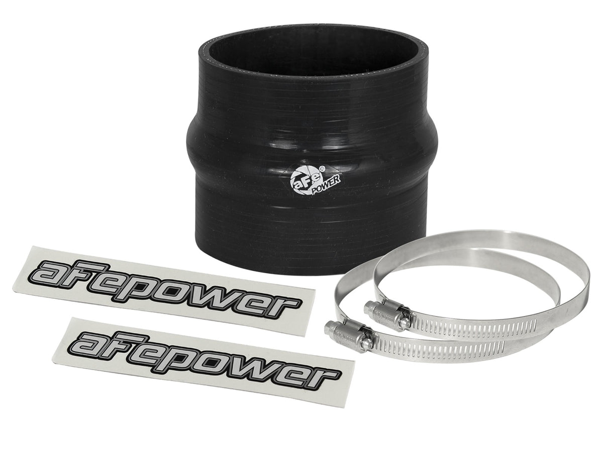 Magnum Force Cold Air Intake System Spare Parts Kit (3-1/4 Inch ID to 3-1/8 Inch ID x 3 Inch L) Straight Reducing Coupler w/ Hump - Black aFe Power