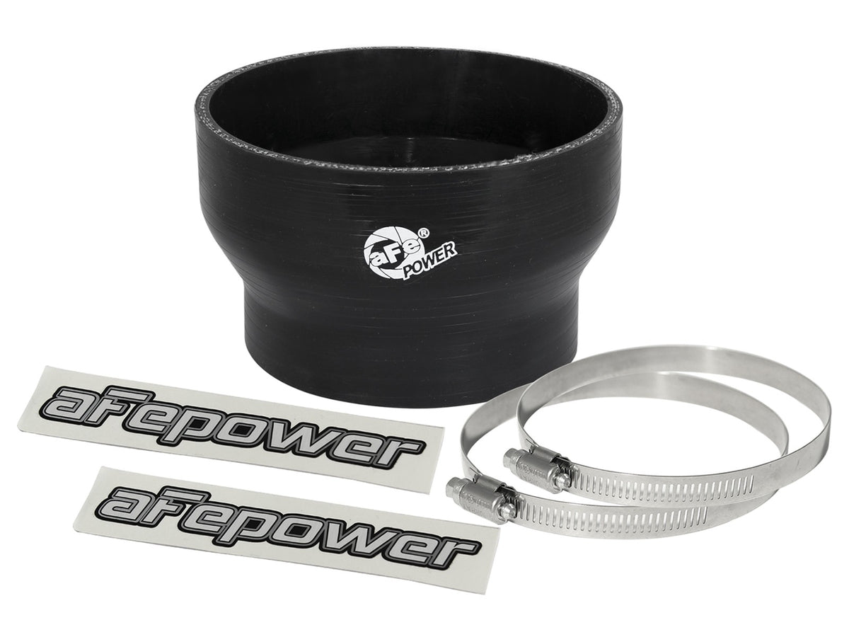Magnum Force Cold Air Intake System Spare Parts Kit (4-1/3 Inch ID to 3-1/2 Inch ID x 2-3/4 Inch L) Straight Reducing Coupler - Black aFe Power