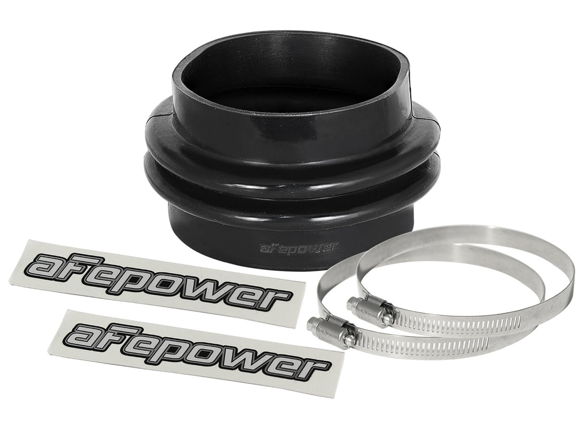 Magnum Force Cold Air Intake System Spare Parts Kit (4-1/4 Inch ID x 3-1/2 Inch L) Straight Bellow-Coupler - Black aFe Power