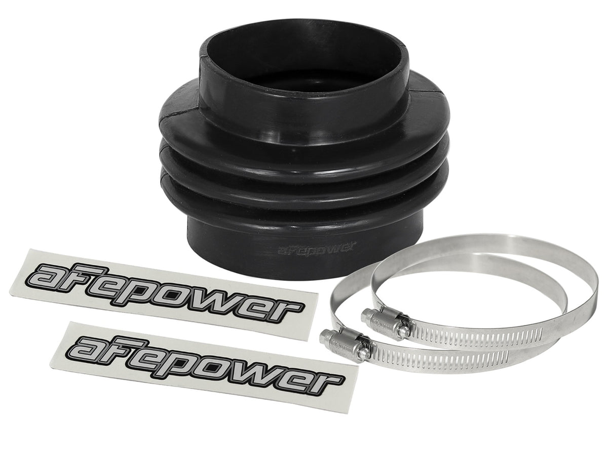 Magnum Force Cold Air Intake System Spare Parts Kit (3-1/2 Inch ID to 3 Inch ID x 3-1/2 Inch L) Straight Reducing Bellow-Coupler - Black aFe Power