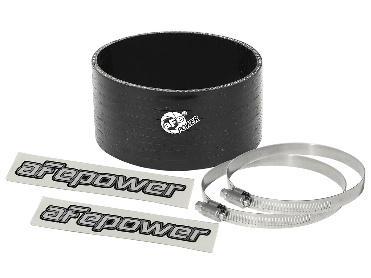 Magnum Force Cold Air Intake System Spare Parts Kit (4 Inch ID x 2 Inch L) Straight Coupler Silicone Black aFe Power