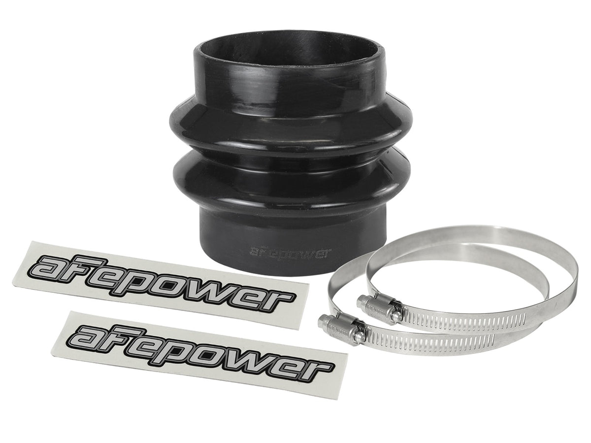 Magnum Force Cold Air Intake System Spare Parts Kit (3-1/8 Inch ID to 3 Inch ID x 3-1/2 Inch L) Straight Reducing Coupler - Black aFe Power