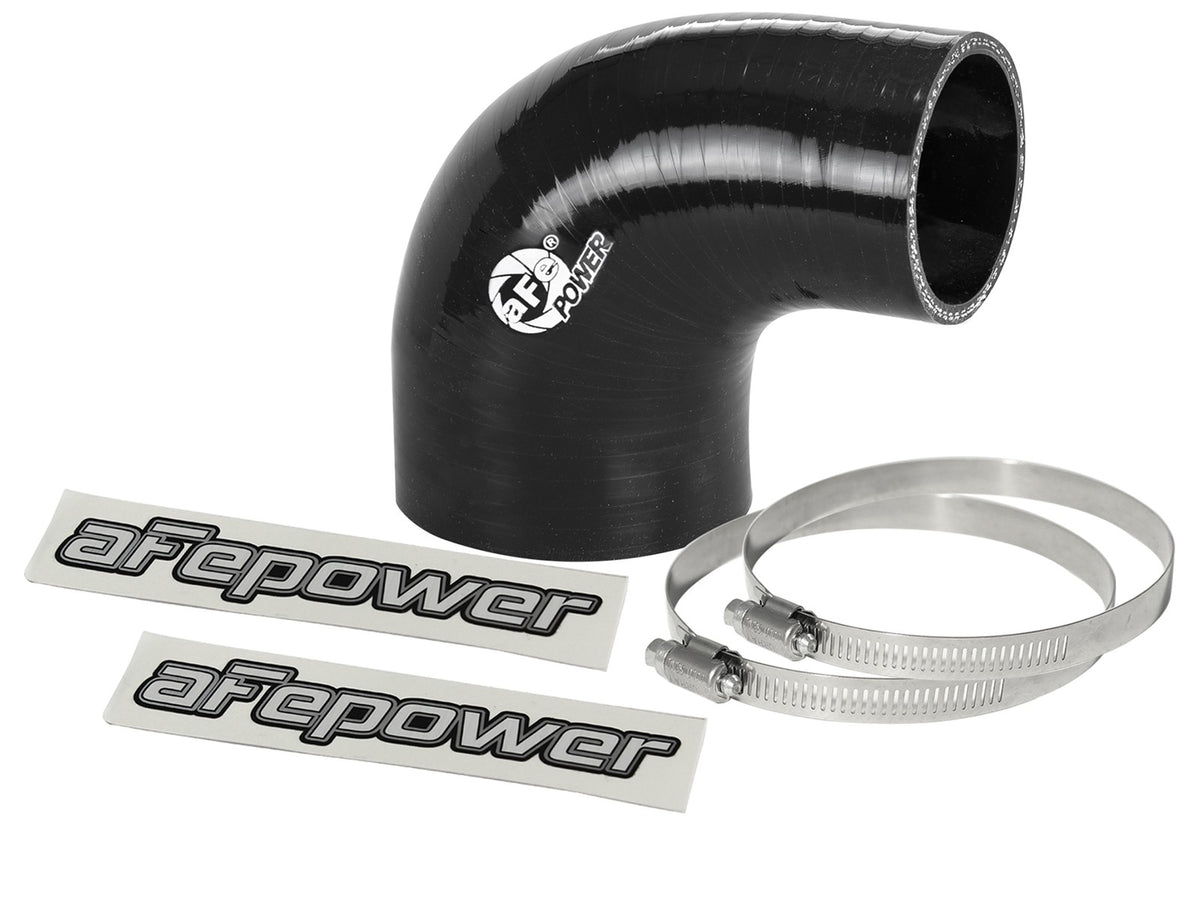 Magnum Force Cold Air Intake System Spare Parts Kit (2-3/4 Inch ID to 2 Inch ID x 90 Deg.) Elbow Reducing Coupler - Black aFe Power